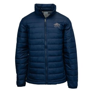 Men's Columbia Aggie Bull Puffer Navy Jacket